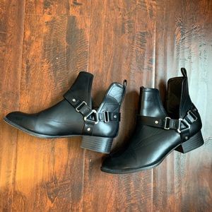 Black ankle boots